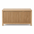 Baúl de almacenamiento de madera de roble 80x40x45 cm