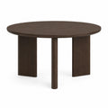 Mesa de comedor redonda de madera maciza 120 cm