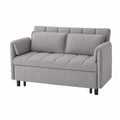 Sofá cama de tela gris 2 plazas 190x85x75 cm