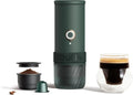 Espressomaschine, tragbar, Grün, Kaffeemaschine für Espresso, OutIn Mino Tragbare Elektrische Espressomaschine