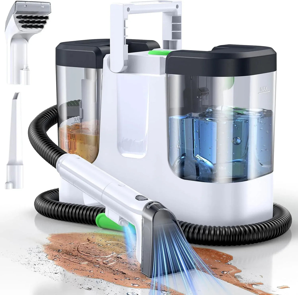 Teppichreiniger-Maschine, Couchreiniger-Maschine, Fleckenreiniger, Teppich- und Polsterreinigungsgerät, 18 kpa, tragbar, für Tiefenreinigung, LABIGO