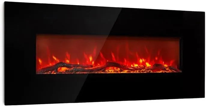 Klarstein Elektroheizung, 1600 W, Timer, Thermostat, Wohnzimmergestaltung, Elektrischer Kamin mit LED Flammen, Einstellbarer Thermostat