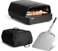 Elektrischer Pizzaofen, 58,5 x 47,7 x 24,8 cm, tragbar, Outdoor, Tragbarer 5,9 kW Outdoor Ofen für Pizza, Cordierit-Pizzastein, 450 °C