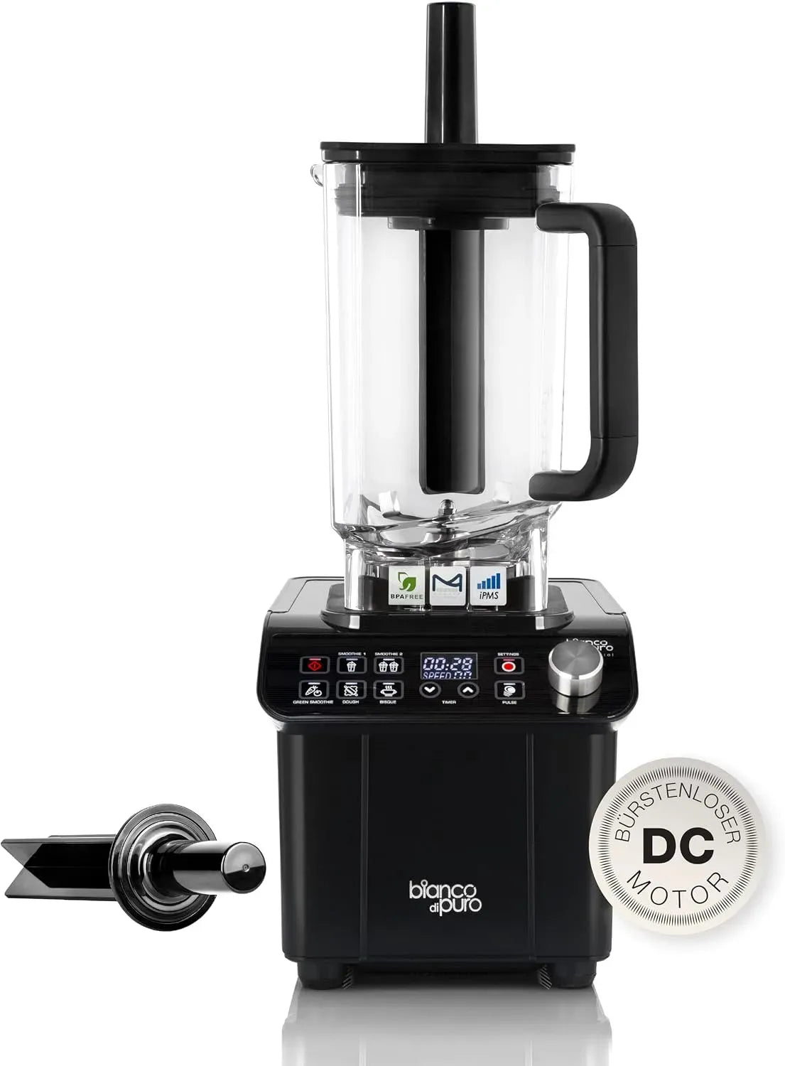 Smoothie Maker, DC-Motor, 000 W, 1.000 W, Weiß, 4,27 PS