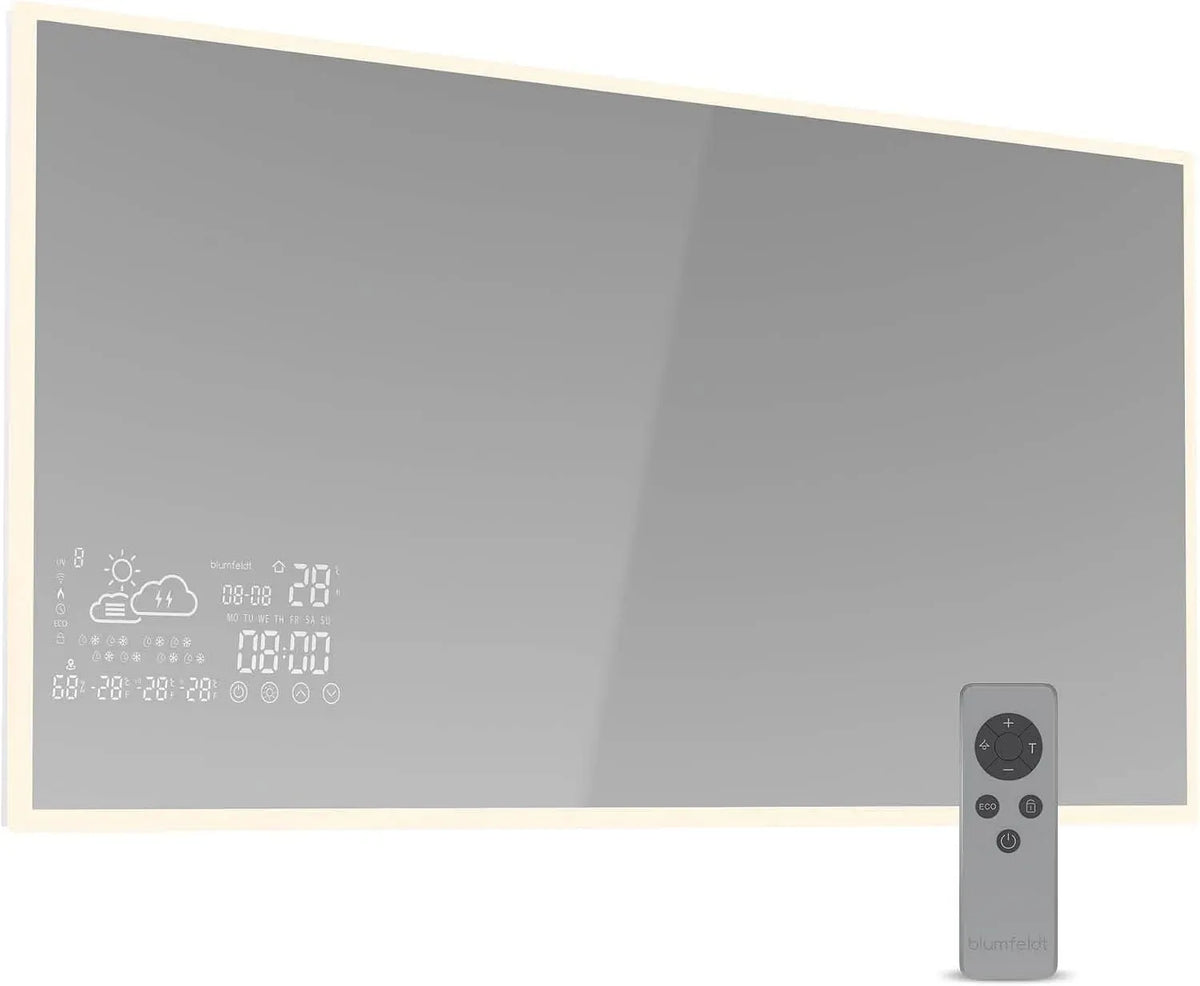 Infrarotheizung, Wandheizung, 600 W, 15 m, App, Wärmefunktion, für Bad & Feuchträume, Blumfeldt