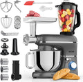 Küchenmaschine 6-in-1, 1,5 L, 2000 W, Knetmaschine mit 6,2L Rührschüssel, 1,5L Entsafter, 6,2 L