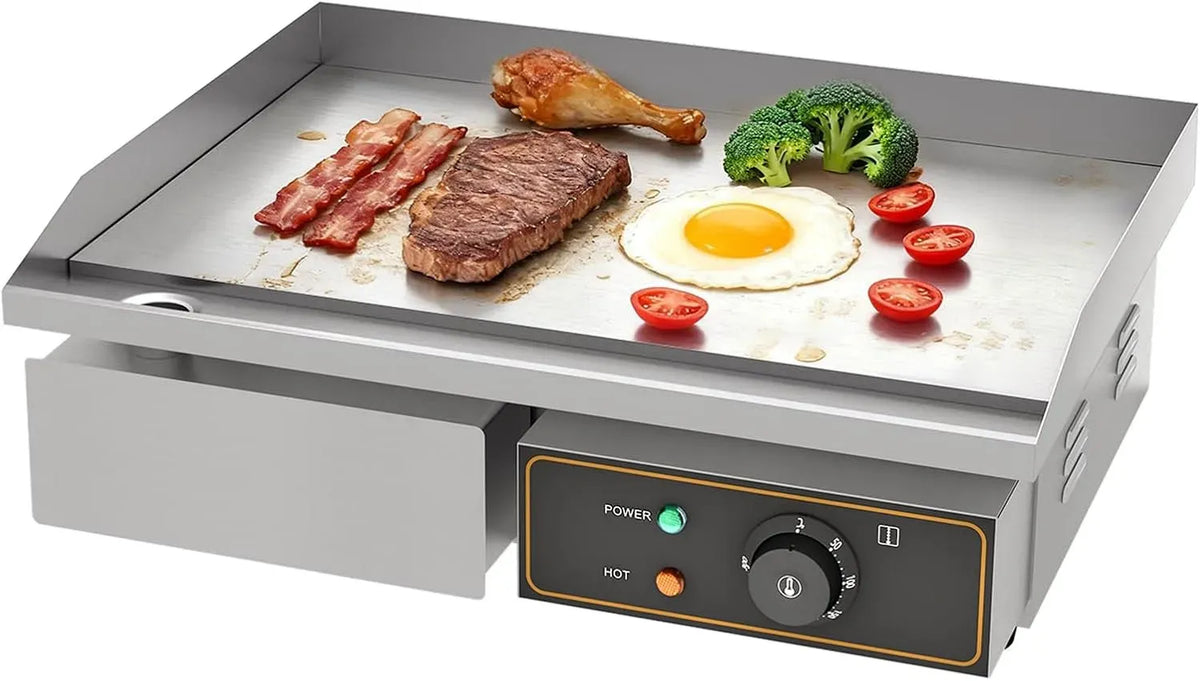 Elektrogrill, Grillplatte, Elektrisch, Grillplatte Elektrisch glatt Bratplatte