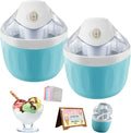 Mini-eismaschine, Sorbetmaschine, Speiseeismaschine, 500 Ml, Blau, für Zuhause