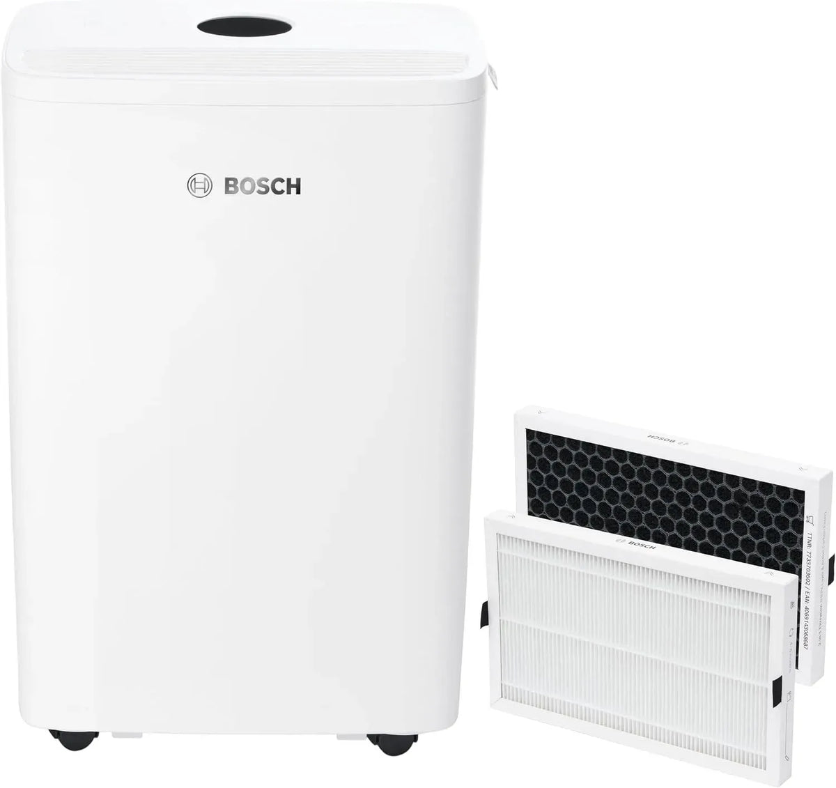 Bosch 2er-Pack Luftentfeuchter, großer Wassertank, Für Räume Bis Zu 17 m², 3 Modi und 2,5-Liter-Wassertank