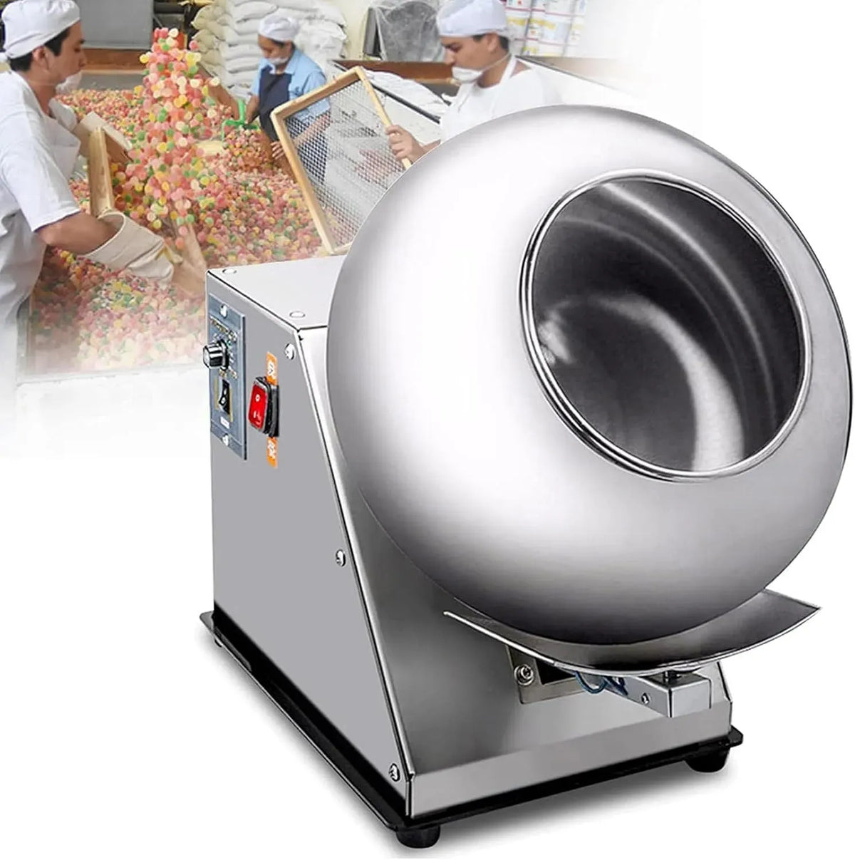 Schokoladengießmaschine, Gewerbliche, mit Automatikbetrieb Beschichtung zum Überziehen von Zuckern und Polieren von Nüssen und Tabletten
