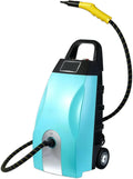 Dampfreiniger, Einsatz auf Böden, in Küche, Auto und an Fenstern, Blau, 110 °C Heißer Dampf Für Küchenfett, 3,5-Liter-Tank