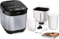 Tefal PF240E Brotbackautomat, Brotbackmaschine, Pizza, Antihaftbeschichtung, Edelstahl, Schwarz, 3 Brotgrößen und Bräunungsstufen einstellbar