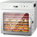 6er Dörrautomat, Lebensmitteltrockner, 30 bis 90 °C, Edelstahl, für Gemüse