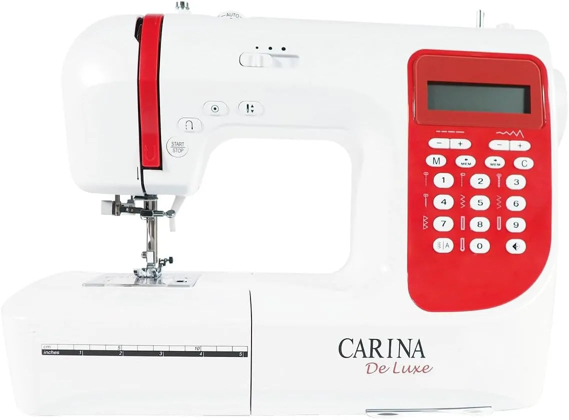 I 197 Nähmaschine, elektrische Nähmaschine, 197 Stichprogramme, Weiß, CARINA