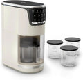Moulinex Eismaschine, Speiseeismaschine, 10 Programme, Weiß