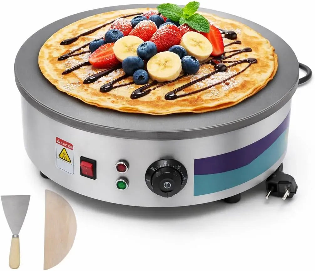Crepes Maschine, Crêpes Maker, 45 cm, 3000 W, 50 bis 300 °C, 220 V, Restaurant, Gusseisen, für Restaurant