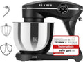 Küchenmaschine, 6 L, 1800 W, KLAMER, Edelstahl, Knetmaschine Brotteig mit 6L Edelstahlschüssel
