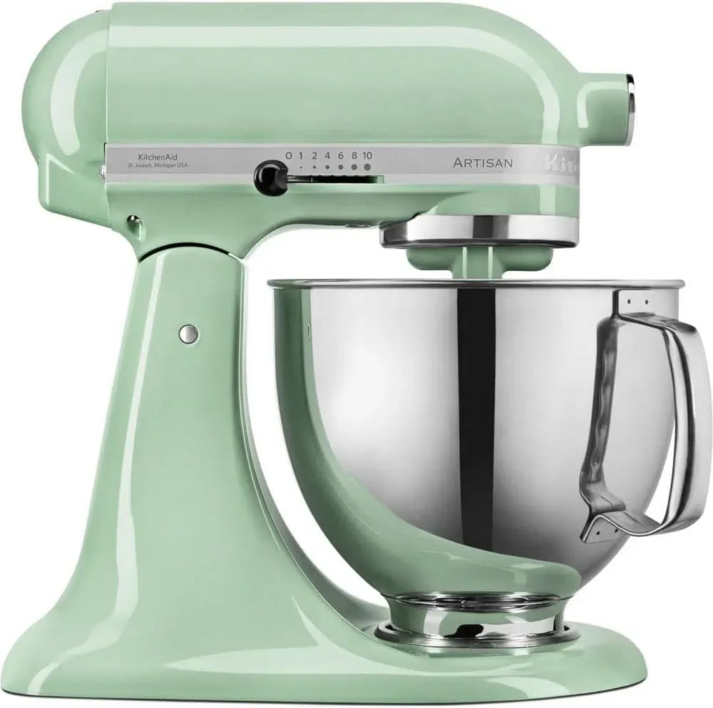 KitchenAid Küchenmaschine, 4.8 L, Edelstahl, Teigknetmaschine mit 3 Zubehör und Schüssel aus Edelstahl, Kippbarem Food Processor