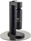 Sprudelwasser Maschine, 1,25 L, Hygiene, herausnehmbar, Edelstahl, Schwarz