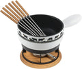 Käsefondue, KUHN RIKON, 23 cm, Käsefondue Set Induktion Goldglocke & Eiche Ø 23 cm