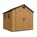 Caseta de almacenamiento exterior de madera con puertas dobles 250x200x210 cm