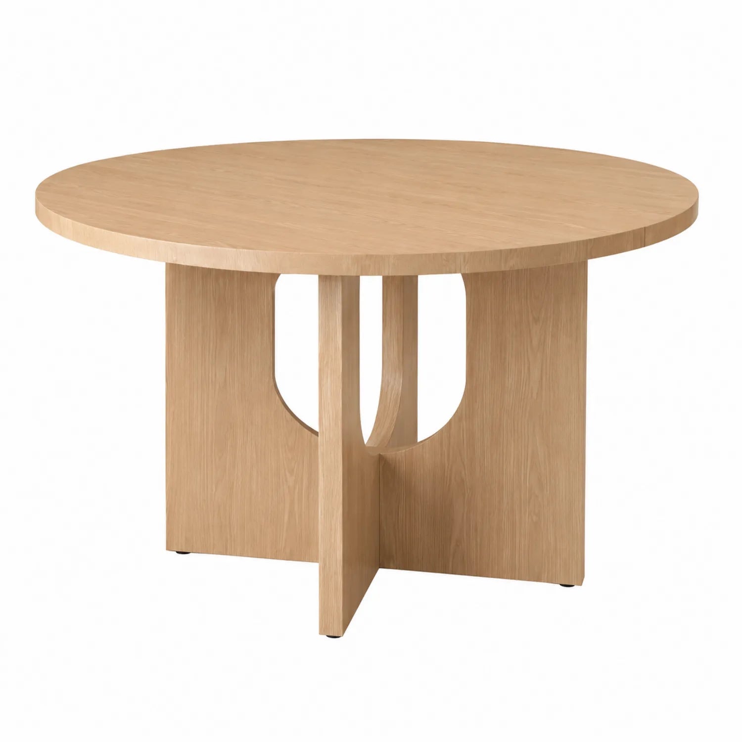 Mesa redonda de madera de roble 120 cm