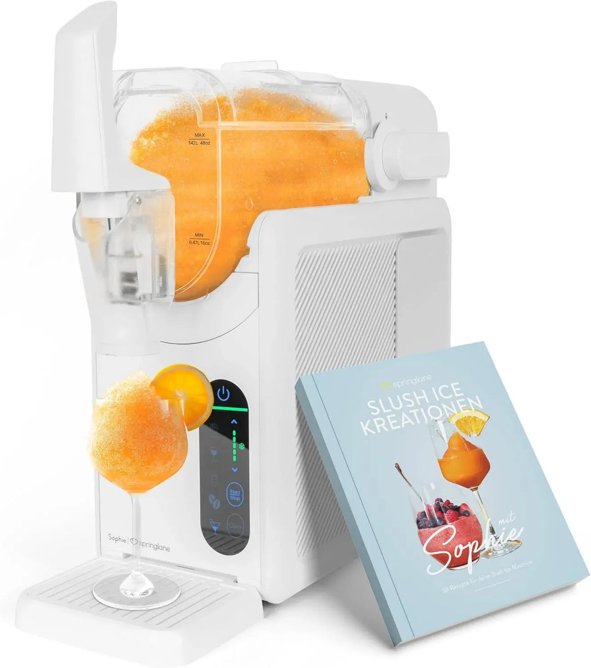 5-in-1 Slushie Maschine, Slush Maschine, Slush-Eisbereiter, 2 L, Weiß, für Slushies