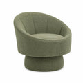Silla de salón con tapizado de poliéster verde