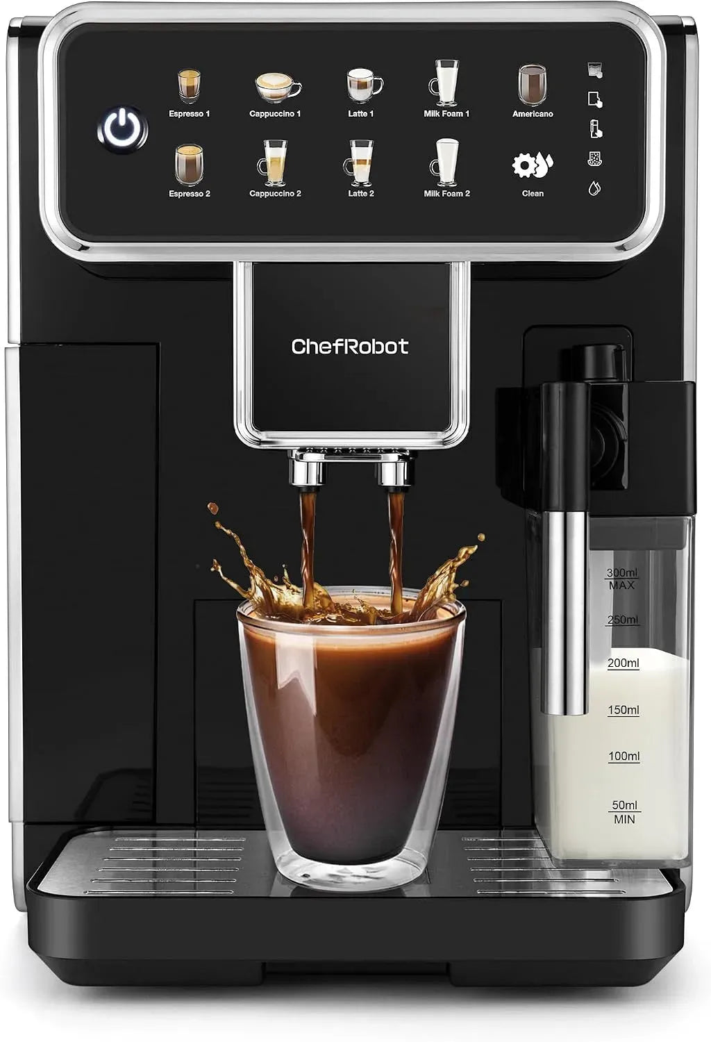 AM7203 Espresso-Vollautomat, Touch-Bedienung, ChefRobot