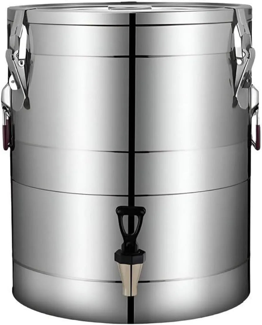 Getränkespender, Getränkedispenser, 10 L, Edelstahl, für Milch oder Saft