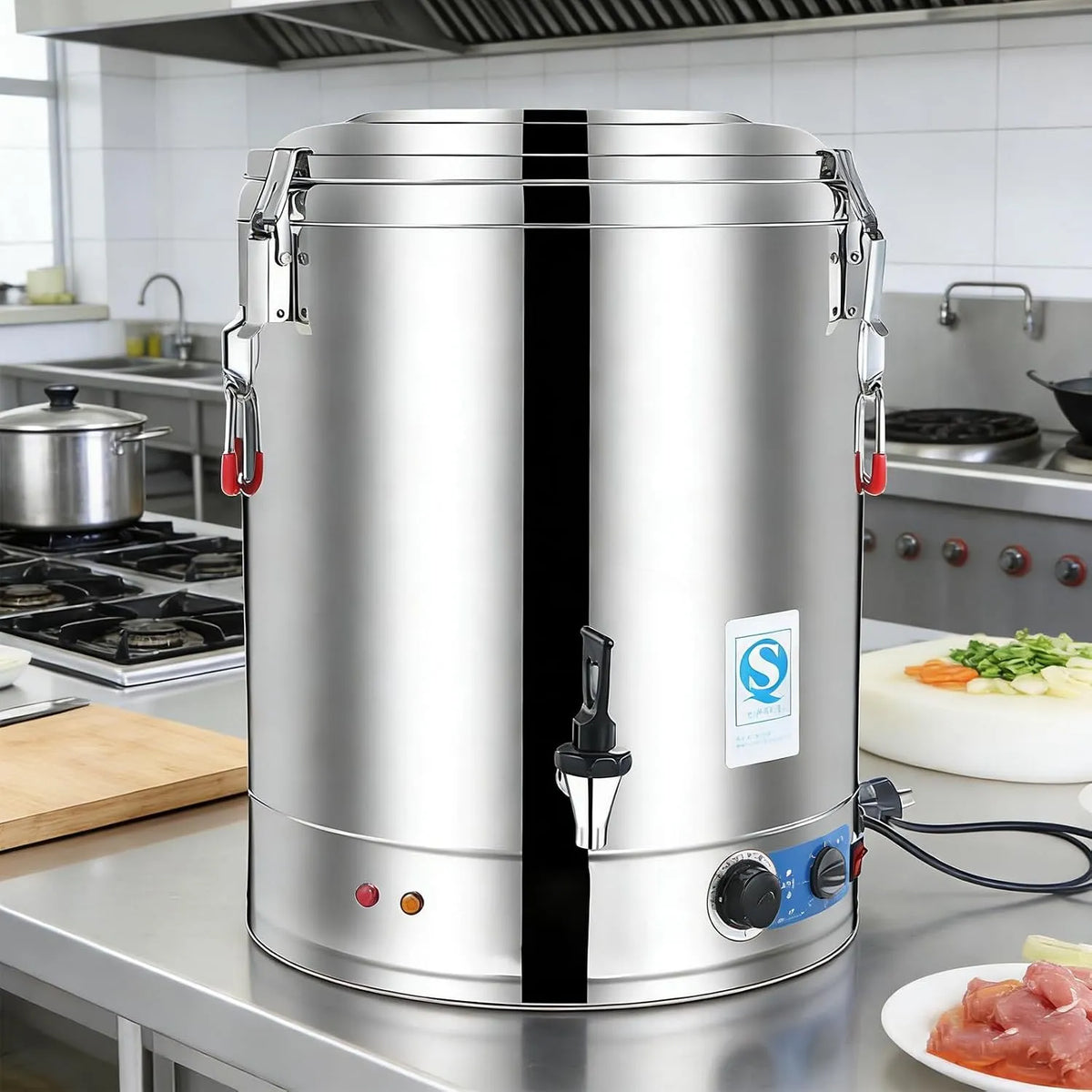 40L/70L Heißwasserspender, Heißwasserbereiter, 70 L, 30 bis 110 °C, 40 L, Gastronomie, Edelstahl, für gewerbliche Gastronomie
