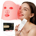 Gesichtsmaske mit Rotlicht & Infrarot, 7 Lichtmodi, 108 s