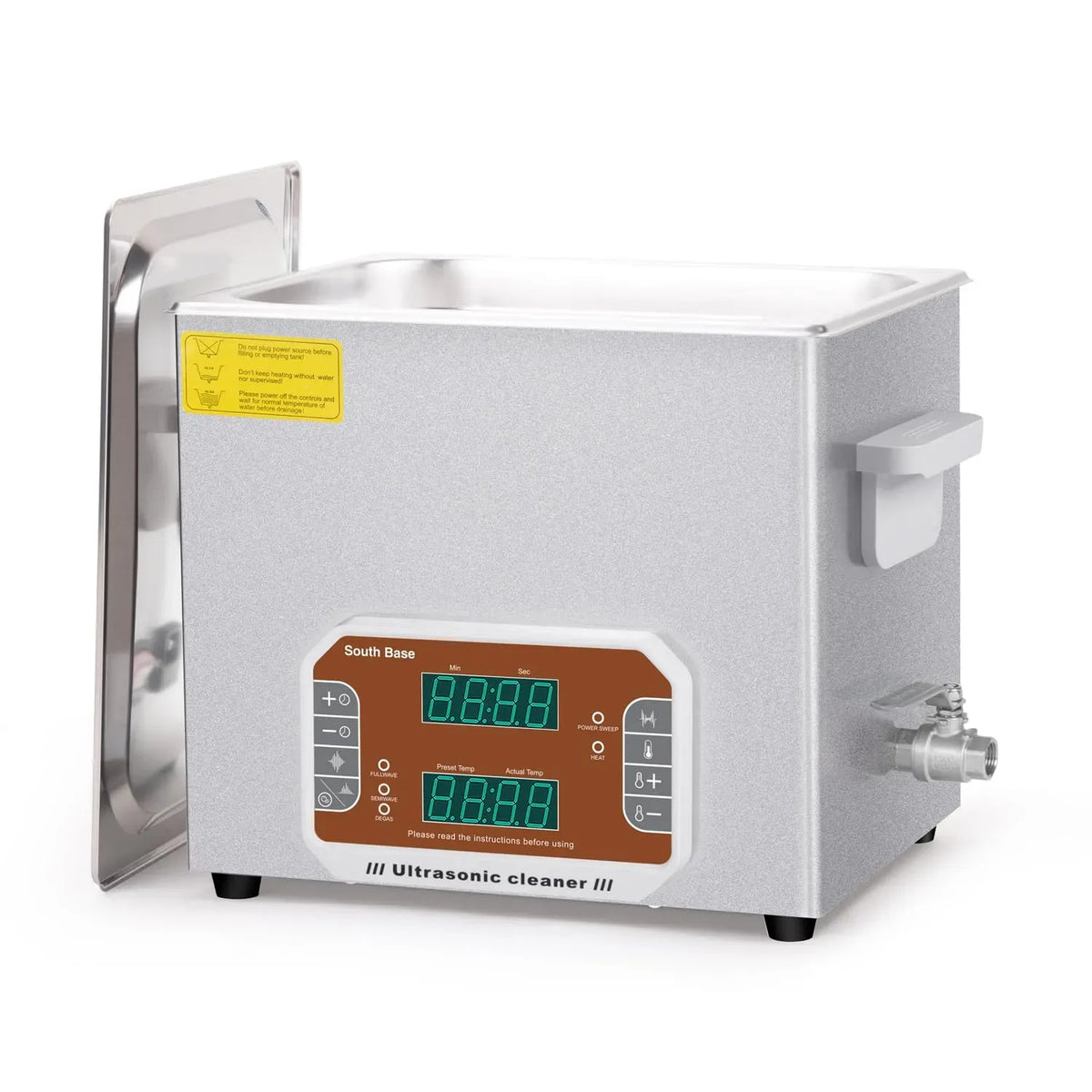 Ultraschallreinigungsmaschine, Ultraschallreinigungsgerät, Ultraschallreiniger, Heizung, Pistole, Motor, 10 L, 240 W, Touch-Bedienung, Timer