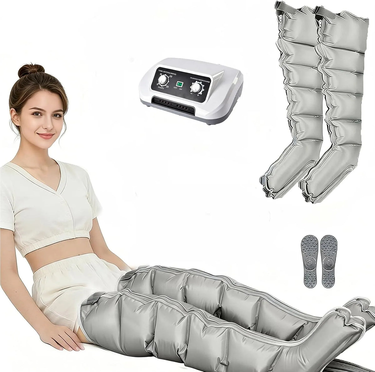 Lymphdrainage Gerät, Beinmassagegerät, für Frauen Männer Tägliche Regeneration & Wohlbefinden