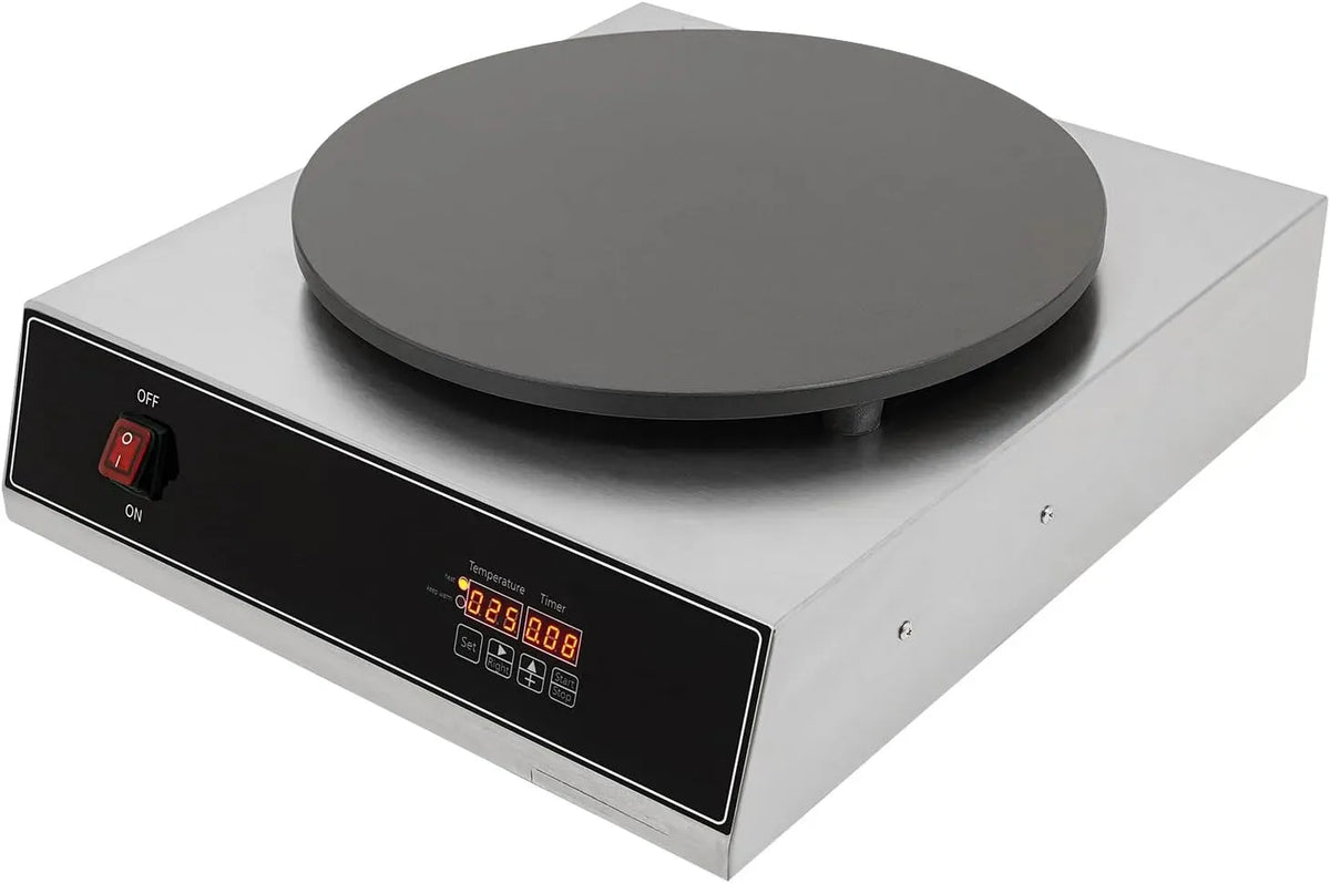 Crepes Maker, Crepesmaker, Crepegerät, 40cm, 2800 W, 40 cm, Antihaftbeschichtung, für Crepes Pancakes Tortilla