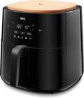 AEG AAF7B Heißluftfritteuse, Schwarz, elektrische Fritteuse ohne Öl
