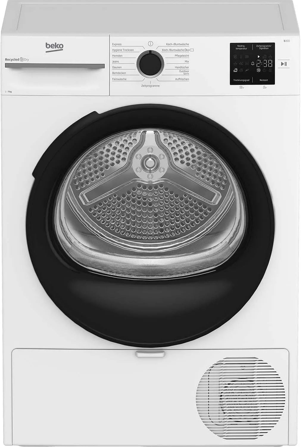 Beko BM3T37249W Wäschetrockner, 15 Programme, 7 kg, Weiß