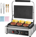 VEVOR x23 Sandwichmaker, Panini-Grill, Kontaktgrill, Paninipresse, Pressgrill, Kontaktgrill und Paninigrill, 34 x23 cm, 2200 W, gewerblich