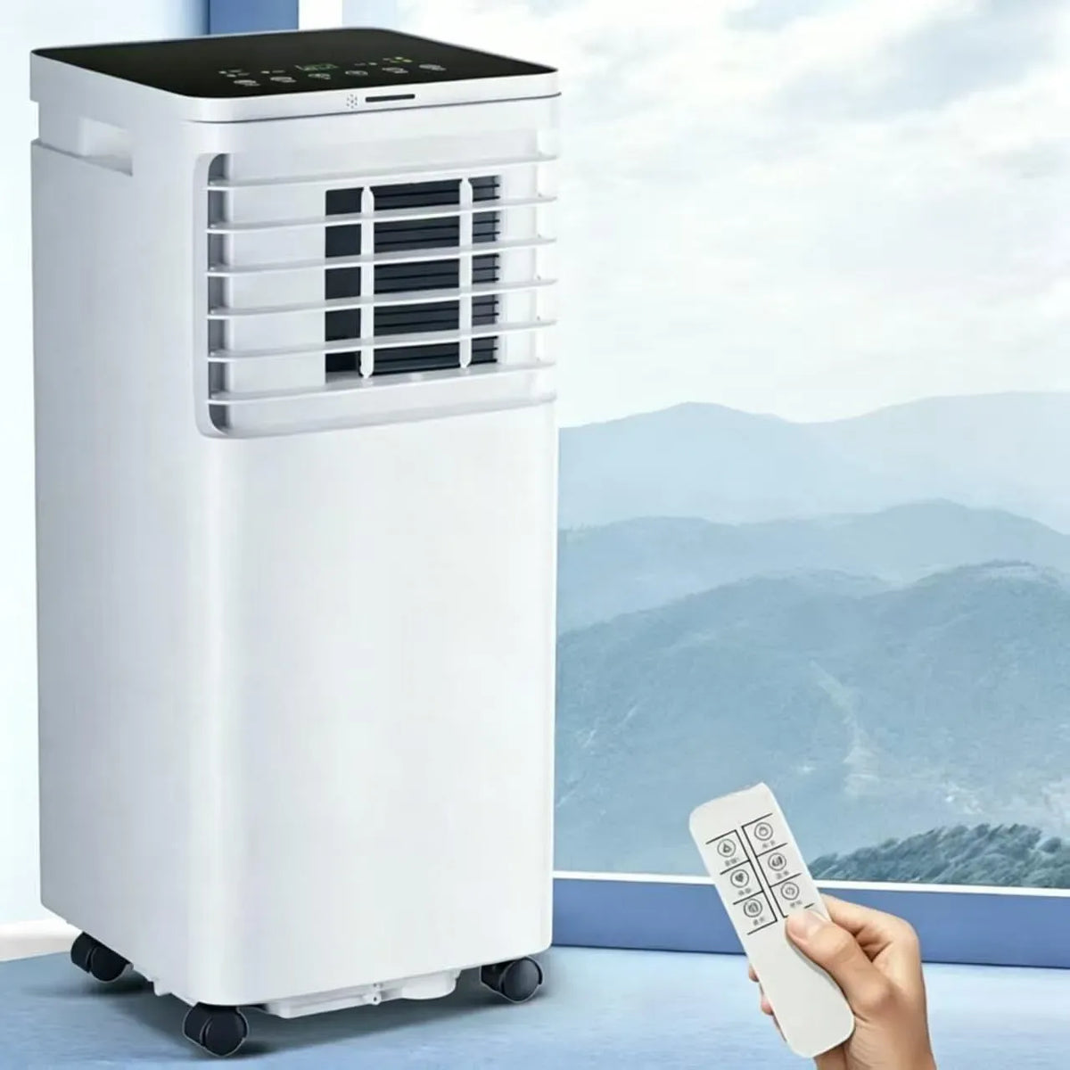 Luftentfeuchter, tragbar, leise, Tragbare Wechselstrom-Einheit, energieeffiziente Kühlung für 215 m² Raum, leiser Betrieb, 7000 BTU