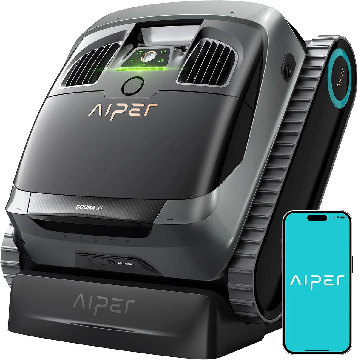 Poolroboter, Poolsauger, Akku, Poolreinigungsroboter, Poolreiniger, kabellos, für Eingelassene Pools, AIPER