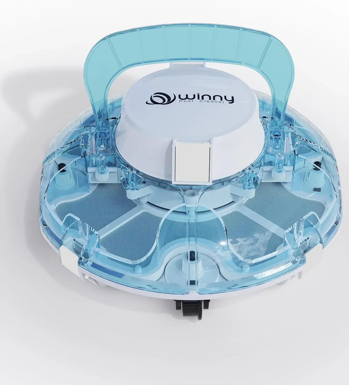 POOL CLEANER, Poolroboter, Poolsauger, Akku, Poolreinigungsroboter, Poolreiniger, 60 m, kabellos, Weiß, für Aufstellpools bis 60 m², WINNY POOL
