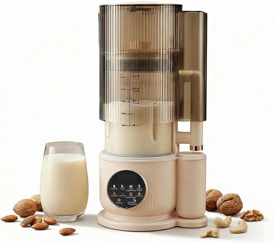 Mandelmilch Maschine, Pflanzenmilch Maker, Hafermilchbereiter, Nussmilchbereiter, Sojamilchmaschine, 1.5 L, Touch-Bedienung, Edelstahl