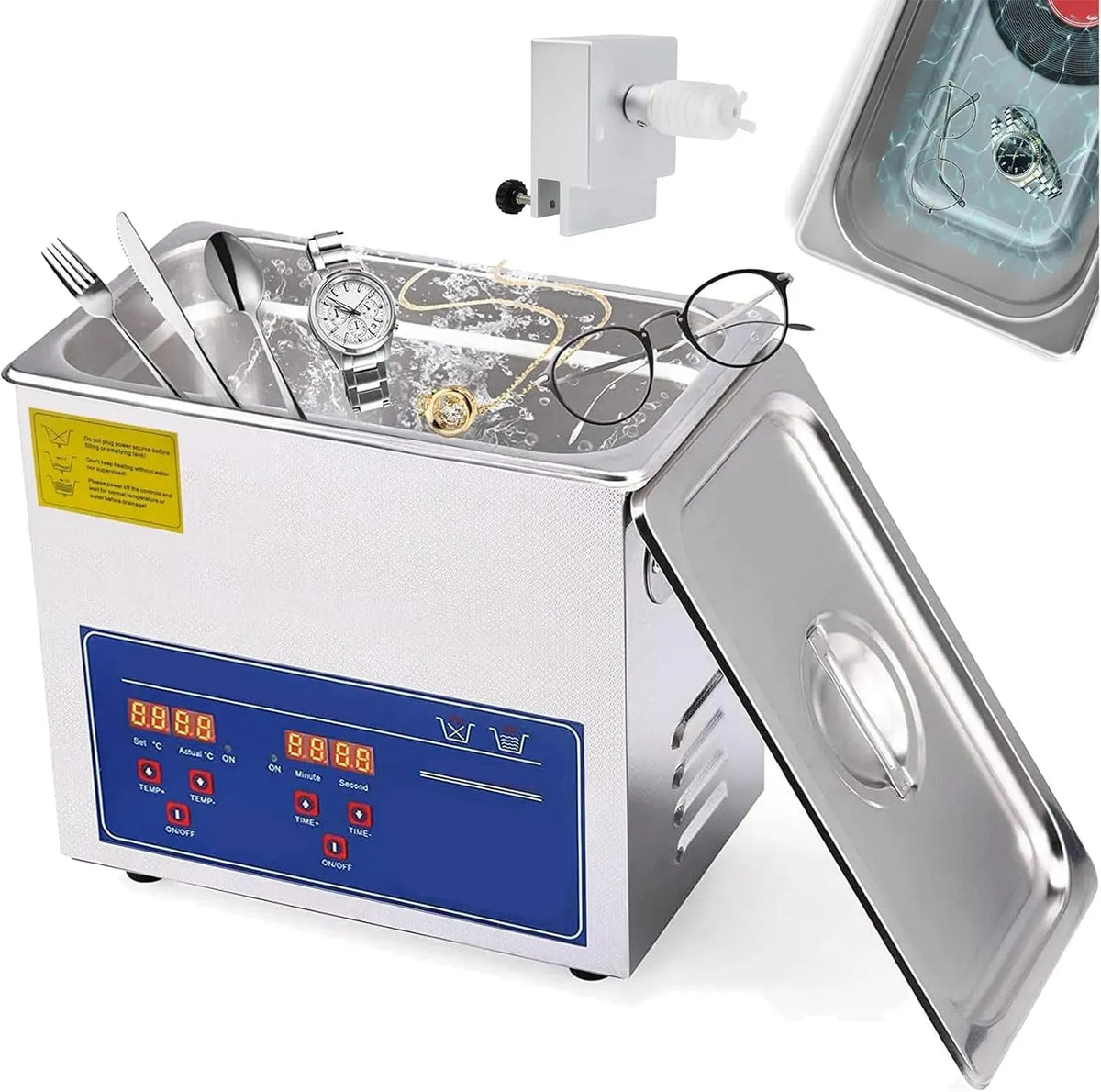 Ultraschallreiniger, Ultraschallreinigungsgerät, 6,5 L, 180 W, für Schmuck