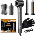 Föhnbürste, Wärmefunktion, für große Locken, Lockenstab & Föhnbürste mit 110 000 U/min