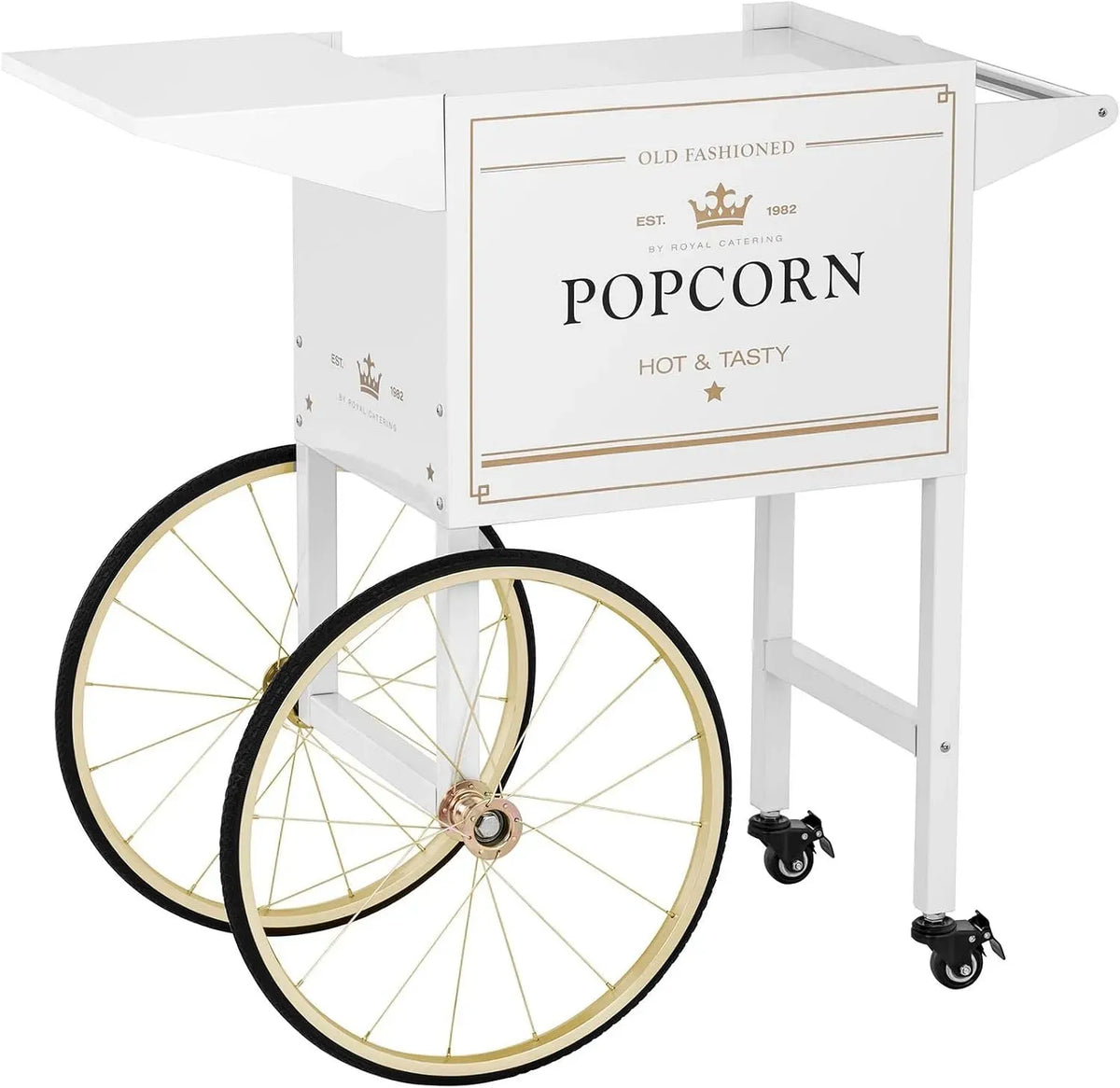 Popcornmaschine, Popcornwagen, 37 x 51 cm, 88 cm, Gastronomie, Weiß, für Popcornmaschine Popcorntrolley